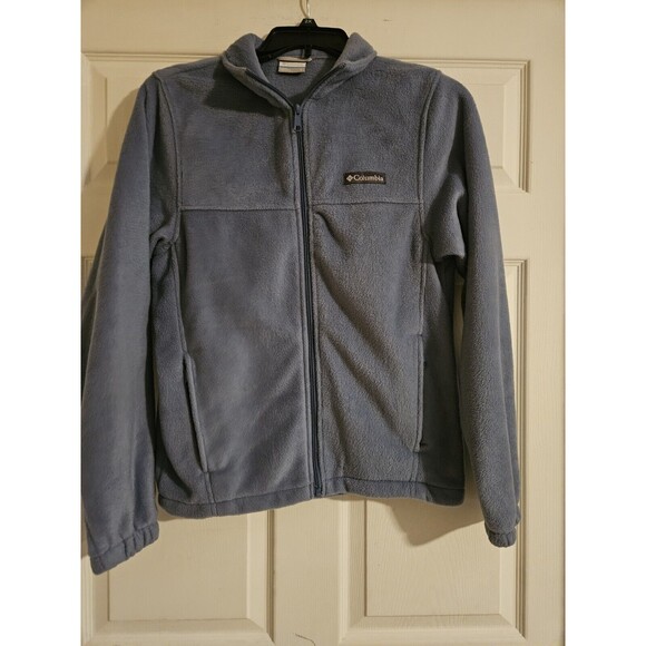 Columbia Mount Grant Fleece Jacket Blue Full Zip Jacket Mens Small Blue Grey S - Picture 1 of 4